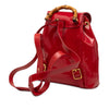 Gucci Patent Bamboo Drawstring Backpack Secondhand