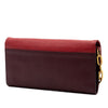 Miu Miu Bicolor Goatskin Madras Bow Wallet on Chain Secondhand