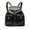 Gucci Large Calfskin Bamboo Drawstring Backpack Secondhand