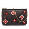 Louis Vuitton Monogram Blooming Flowers Double Zip Pochette Secondhand