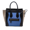 Celine Micro Tricolor Calfskin and Suede Luggage Tote Secondhand
