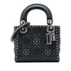 Dior Mini Calfskin Cannage Studded Flower Lady Dior Secondhand