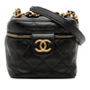 Chanel CC Quilted Calfskin Vanity Case with Chain Secondhand
