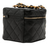 Chanel CC Quilted Calfskin Vanity Case with Chain Secondhand