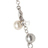 Dior Brass Faux Pearl Rose Pendant Necklace Secondhand