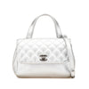 Secondhand Chanel Quilted Metallic Calfskin Pilot Essentials Double Sided Flap