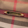 Secondhand Burberry Small Leather Trimmed House Check Canvas Bridle Orchard Satchel