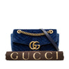 Gucci Medium GG Marmont Matelasse Velvet Shoulder Bag Secondhand