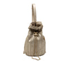Secondhand Chanel Small Metallic Calfskin Coco Pleats Drawstring Backpack