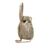 Secondhand Chanel Small Metallic Calfskin Coco Pleats Drawstring Backpack