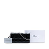 Dior Patent Cannage Lady Dior Wallet On Chain Secondhand