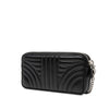 Prada Mini Soft Calf Impunture Diagramme Double Zip Crossbody Secondhand