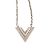 Secondhand Louis Vuitton Silver Plated Essential V Supple Necklace