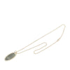 Gucci Sterling Silver Oval Plate Pendant Necklace Secondhand