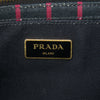 Prada Small Canvas Canapa Logo Stripes Tote Secondhand