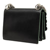 Fendi Mini Scalloped Leather and Acrylic Studs Kan I Crossbody Secondhand