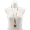 Louis Vuitton Gold Plated and Brass Louise Long Pendant Necklace Secondhand