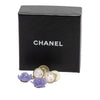 Secondhand Chanel CC Brass and Resin Camellia Drop Push Back Earrings