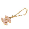 Chanel CC Gold Plated Strass Bag Charm Secondhand