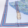 Hermès Carré 90 "Selle des Steppes" 100% Silk Scarf in Blue Secondhand