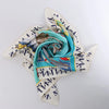 Secondhand Hermès Carré 90 "En Course" Silk handkerchief in Blue
