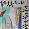 Secondhand Hermès Carré 90 "En Course" Silk handkerchief in Blue
