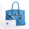 HERMES Birkin 30 Le Tournay Taurillon Clemence Handbag in Mykonos Secondhand