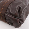 Hermes Caravan Horizontal PM Veau Derma Chocolat Silver Metal Fittings 2Way Handbag Secondhand