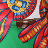 Hermès Carré 90 "Les Rubans du Cheval" 100% Silk Scarf in Green Secondhand