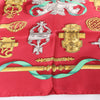 Hermès Carré 90 "Ferronnerie" 100% Silk Scarf in Red Secondhand