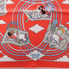 Hermès Carré 70 "CARRES VOLANTS" Silk handkerchief in Red Secondhand