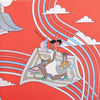 Hermès Carré 70 "CARRES VOLANTS" Silk handkerchief in Red Secondhand