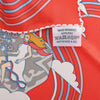 Hermès Carré 70 "CARRES VOLANTS" Silk handkerchief in Red Secondhand