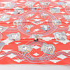 Hermès Carré 70 "CARRES VOLANTS" Silk handkerchief in Red Secondhand