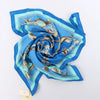 Secondhand Hermès Carré 70 "Couronnes Crown" Silk handkerchief in Blue
