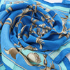Secondhand Hermès Carré 70 "Couronnes Crown" Silk handkerchief in Blue