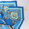Hermès Carré 70 "Couronnes Crown" Silk handkerchief in Blue Secondhand