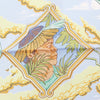 Hermès Carré 90 "AMAZONIA" Silk handkerchief in Blue Secondhand