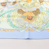 Hermès Carré 90 "AMAZONIA" Silk handkerchief in Blue Secondhand