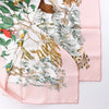 Hermès Carré 90 "AU COEUR DES BOIS" Silk handkerchief in Pink Secondhand