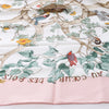 Hermès Carré 90 "AU COEUR DES BOIS" Silk handkerchief in Pink Secondhand