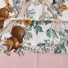 Hermès Carré 90 "AU COEUR DES BOIS" Silk handkerchief in Pink Secondhand