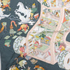 Secondhand Hermès Carré 90 "Academia Ipica" Silk handkerchief in Gray