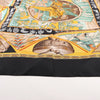 Hermès Carré 90 "Au Son du Tam Tam" Silk handkerchief in Black Secondhand