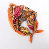 Hermès Carré 90 "BEAUTE COMPOSEE" Silk handkerchief in Orange Secondhand