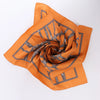 Secondhand Hermès Carré 90 "Bolduc Ribbon" Silk handkerchief in Orange