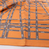 Secondhand Hermès Carré 90 "Bolduc Ribbon" Silk handkerchief in Orange