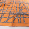 Secondhand Hermès Carré 90 "Bolduc Ribbon" Silk handkerchief in Orange