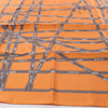 Secondhand Hermès Carré 90 "Bolduc Ribbon" Silk handkerchief in Orange