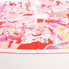 Hermès Carré 90 "CA DECOIFFE" Silk handkerchief in Pink Secondhand